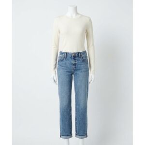 NEW KUT FROM THE KLOTH charlotte high rise with raw hem jeans in star